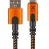Xtreme USB Auf USB-C Kabel - 1.5 Meter - Schwarz/Orange