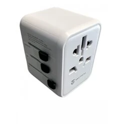 ADATTATORE UNIVERSALE DA VIAGGIO CON USB-C USB-A PRESA ELETTRICA BIANCO -Xtorm Geschäft adattatore universale da viaggio con usb c usb a presa elettrica bianco 4