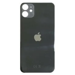 BACK COVER VETRO SCOCCA POSTERIORE CON ADESIVO PER IPHONE 11 NERO