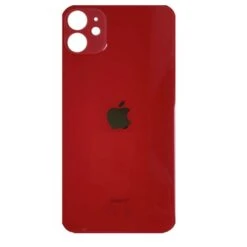 BACK COVER VETRO SCOCCA POSTERIORE CON ADESIVO PER IPHONE 11 ROSSO
