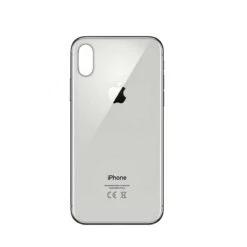 BACK COVER VETRO SCOCCA POSTERIORE CON ADESIVO PER IPHONE X BIANCO