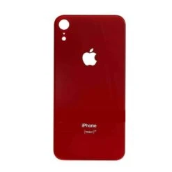 BACK COVER VETRO SCOCCA POSTERIORE CON ADESIVO PER IPHONE XR ROSSO