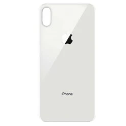 BACK COVER VETRO SCOCCA POSTERIORE CON ADESIVO PER IPHONE XS BIANCO