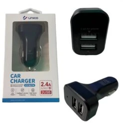 Caricabatteria Doppia USB Presa Accendisigari 2A Per Auto