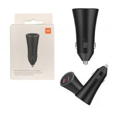 CARICABATTERIE DA AUTO 37W XIAOMI MI DUAL PORT CAR CHARGER NERO