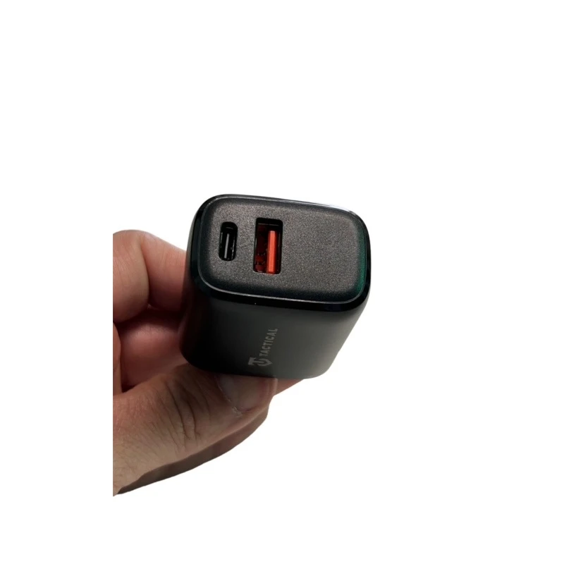 CARICATORE USB C 20W TACTICAL CARICABATTERIE RAPIDO 2 PRESE USB NERO 4 CARICATORE USB C 20W TACTICAL CARICABATTERIE RAPIDO 2 PRESE USB NERO – Bild 2