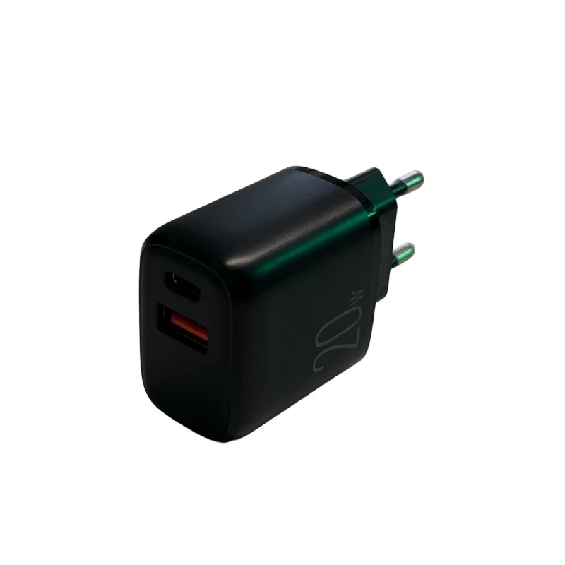 CARICATORE USB C 20W TACTICAL CARICABATTERIE RAPIDO 2 PRESE USB NERO 5 CARICATORE USB C 20W TACTICAL CARICABATTERIE RAPIDO 2 PRESE USB NERO – Bild 3