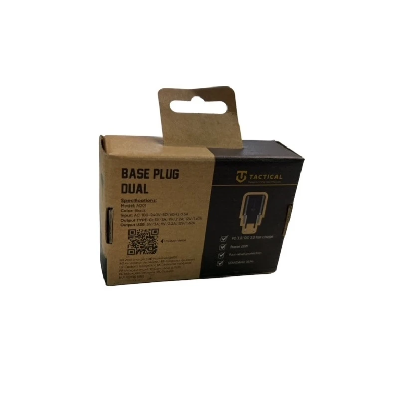 CARICATORE USB C 20W TACTICAL CARICABATTERIE RAPIDO 2 PRESE USB NERO 7 CARICATORE USB C 20W TACTICAL CARICABATTERIE RAPIDO 2 PRESE USB NERO – Bild 5