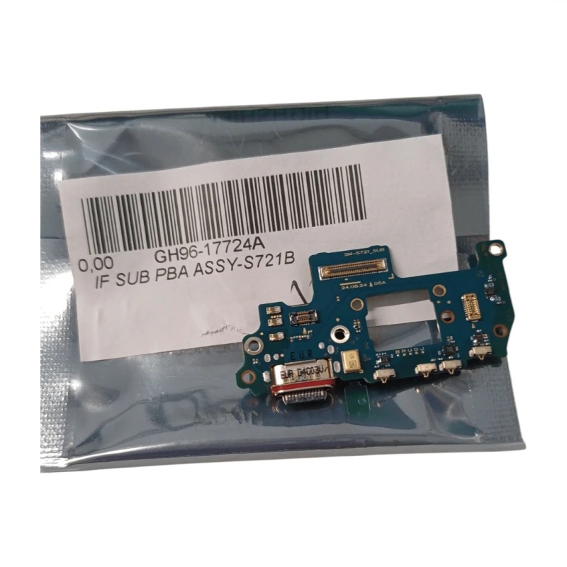 CONNETTORE DOCK DI CARICA MICROFONO ORIGINALE SAMSUNG S24 FE SM-S721B 3 CONNETTORE DOCK DI CARICA MICROFONO ORIGINALE SAMSUNG S24 FE SM-S721B