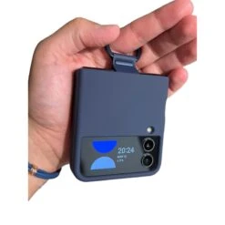 Cover Samsung EF-PF721TNEGWW Galaxy Z Flip 4 F721B IN SILICONE NAVY BLU ORIGINALE