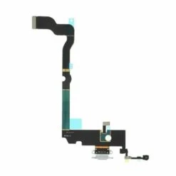 FLAT DI RICARICA CONNETTORE CON MICROFONO PER IPHONE XS MAX BIANCO