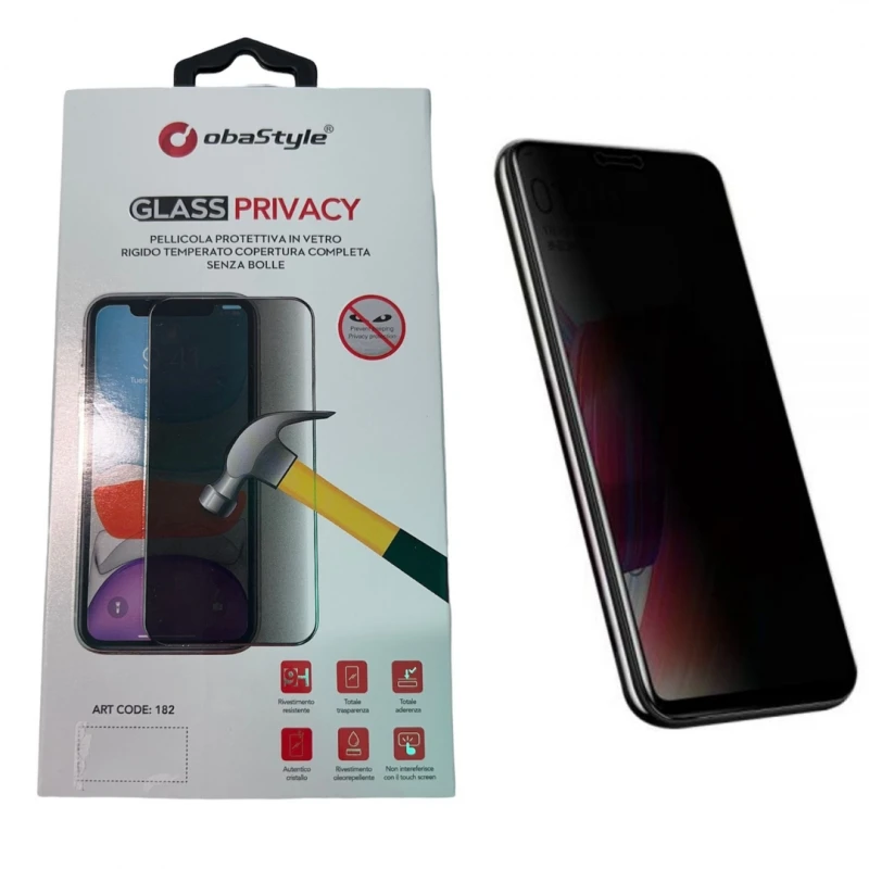 PELLICOLA PRIVACY IN VETRO TEMPERATO PROTEZIONE DISPLAY PER IPHONE XR 3 PELLICOLA PRIVACY IN VETRO TEMPERATO PROTEZIONE DISPLAY PER IPHONE XR