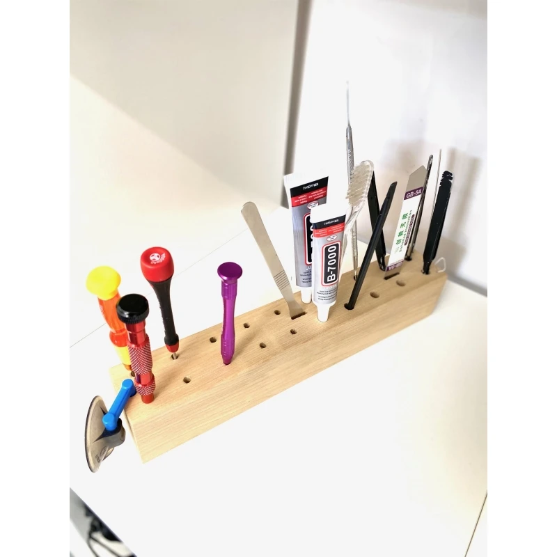 PORTA CACCIAVITI IN LEGNO ORGANIZER RIPARAZIONE SMARTPHONE TOOL KIT 4 PORTA CACCIAVITI IN LEGNO ORGANIZER RIPARAZIONE SMARTPHONE TOOL KIT – Bild 2