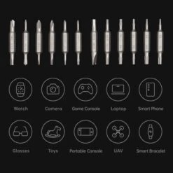 SET KIT CACCIAVITI DI PRECISIONE MULTIUSO HOTO 24 PUNTE IN 1 GREY NERO -Xtorm Geschäft set kit cacciaviti di precisione multiuso hoto 24 punte in 1 grey nero 4