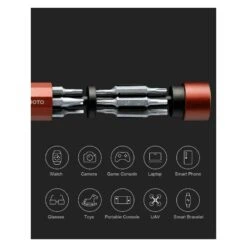 SET KIT CACCIAVITI DI PRECISIONE MULTIUSO HOTO 24 PUNTE IN 1 RED -Xtorm Geschäft set kit cacciaviti di precisione multiuso hoto 24 punte in 1 red 2