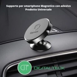SUPPORTO PORTA CELLULARE PER AUTO CON ADESIVO PER CRUSCOTTO CON CALAMITA